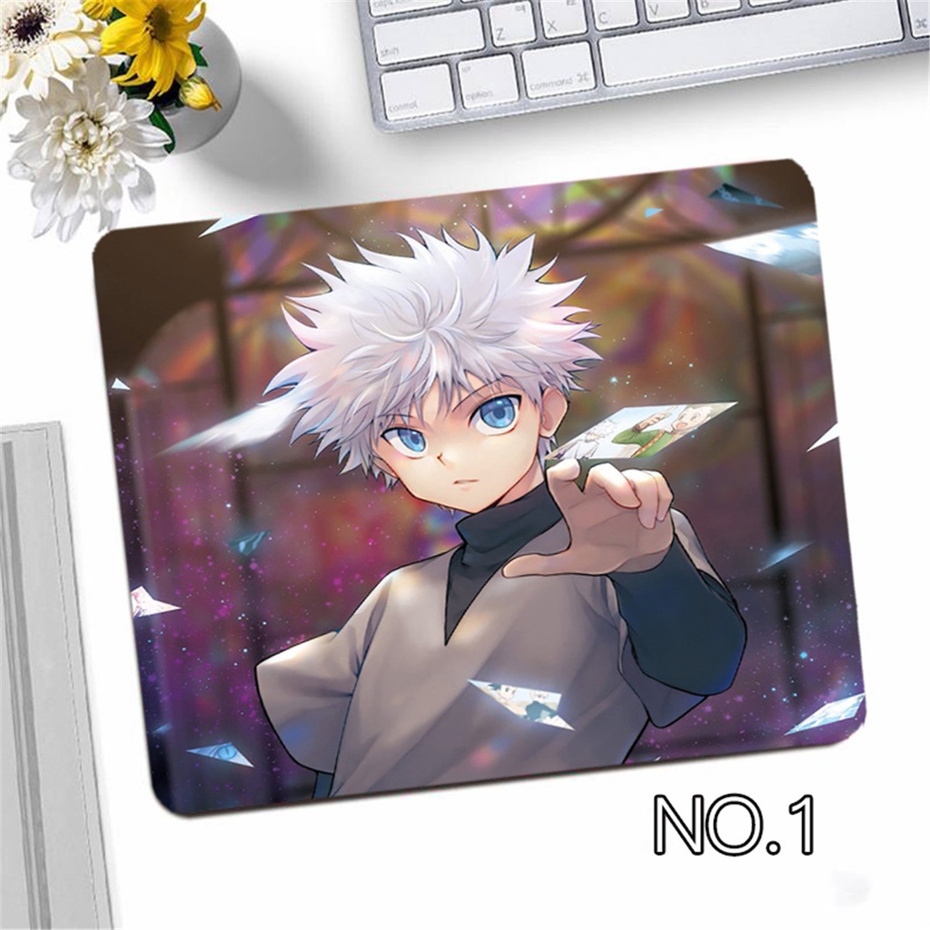 Miếng Lót Chuột 26x21 cm Chống Trượt Họa Tiết Anime Hunter x Hunter