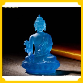 Đức phật dược sư lưu ly màu xanh dương mang may mắn đồ phong thuỷ trang trí