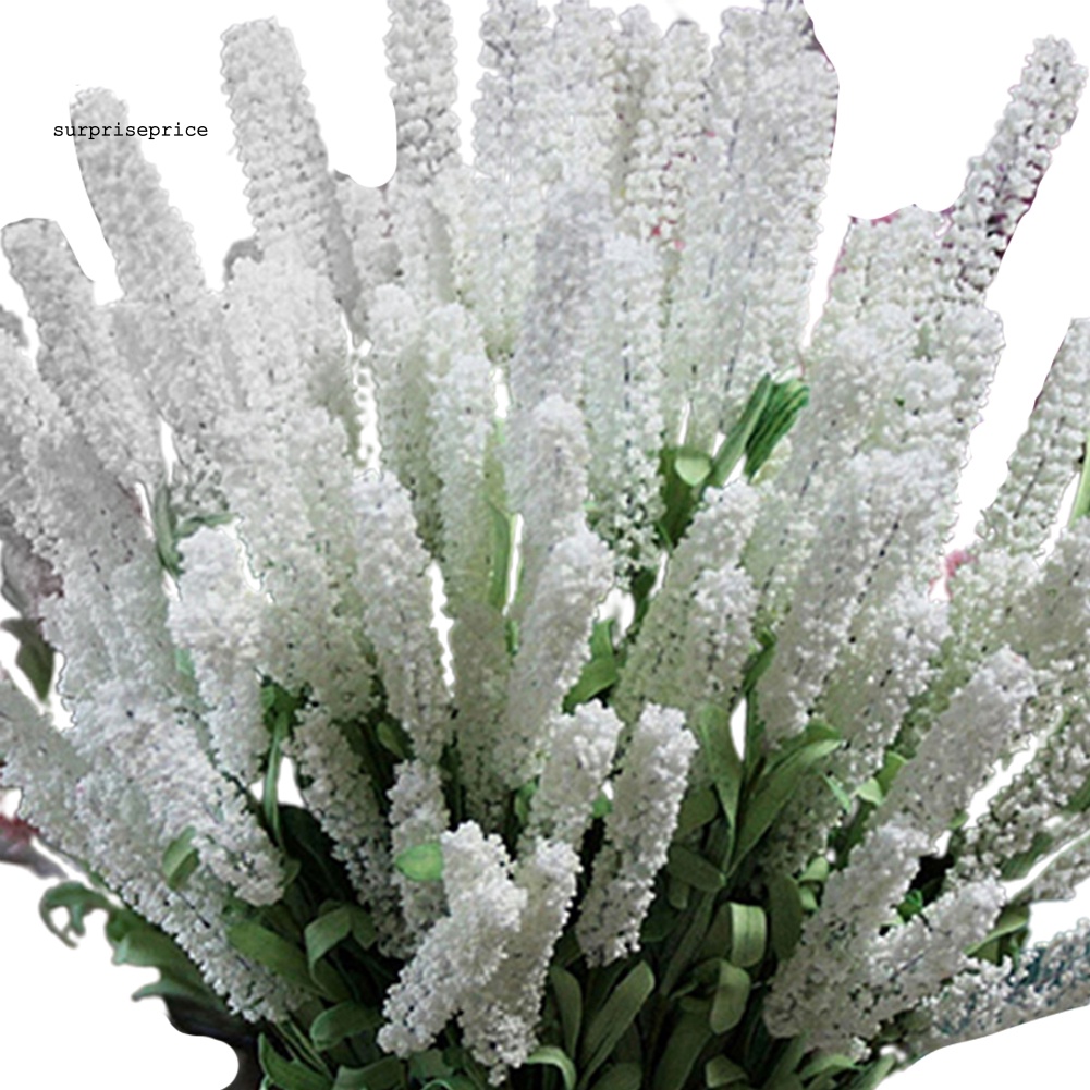 Bó Hoa Oải Hương Giả 12 Bông Trang Trí Tiệc Cưới