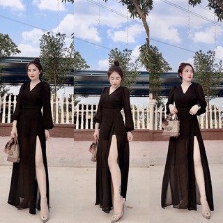 Váy đen xẻ tà- mua 1 được 2
