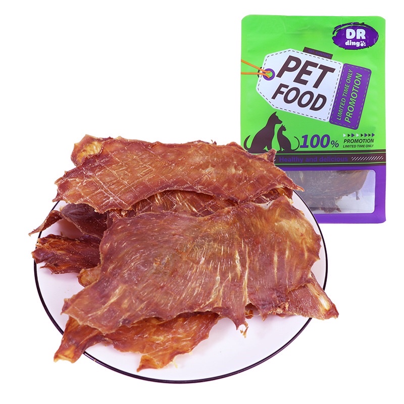 BÁNH THƯỞNG THỊT BÒ ĂN VẶT HỖ TRỢ LÀM SẠCH RĂNG MIỆNG CHO THÚ CƯNG LOẠI LÁT MỎNG