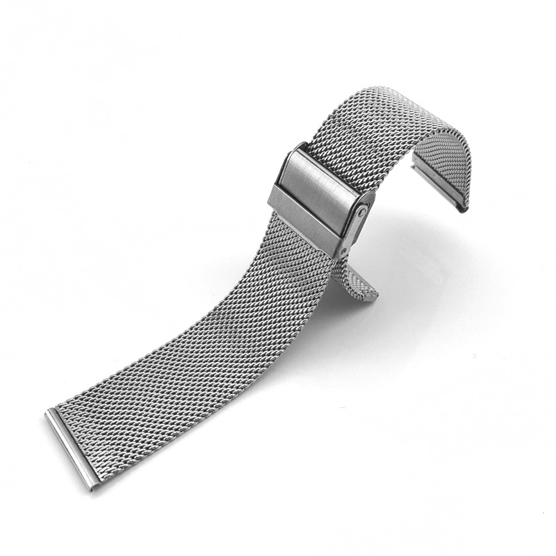 Dây đeo đồng hồ Milanese bằng thép không gỉ đa năng 12mm 14mm 16mm 18mm 20mm Phụ kiện đồng hồ Dây đeo đồng hồ Vòng đeo tay màu trơn