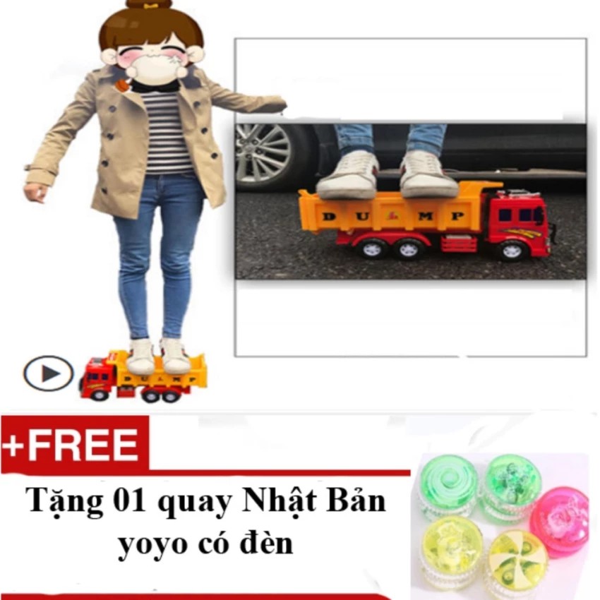 Xe tải quá khổ loại tốt phổ biến nhất cho trẻ em - Tặng 01 trò quay Nhật Bản Yoyo