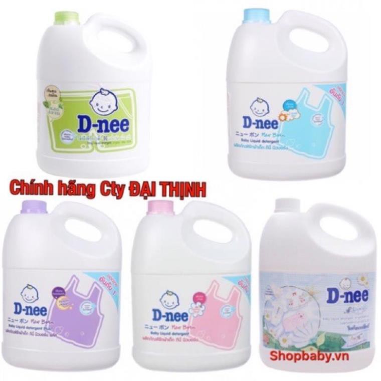 NƯỚC GIẶT XẢ ORGANIC 2 IN 1 DNEE THÁI LAN 3lít MÀU XANH LÁ
