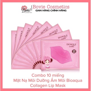 Combo 10 miếng mặt nạ môi BIOAQUA dưỡng ẩm | Mask Môi BIOAQUA