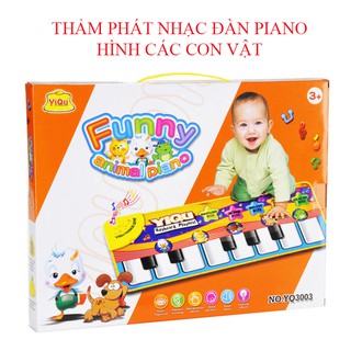 Thảm phát nhạc piano hình động vật ngộ nghĩnh cho bé YiQu