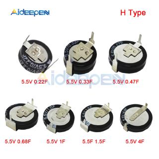 Set 5 Tụ Điện 5.5v 0.22f 0.33f 0.47f 0.68f 1f 1.5f 4f H 5.5v Chuyên Dụng Chất Lượng Cao