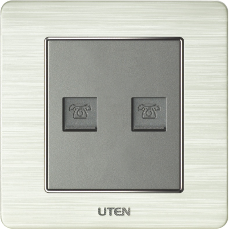 Bộ ổ cắm điện  ổ cắm điện thoại, mạng, tivi Uten V6 Hàng chính hãng Cao Cấp