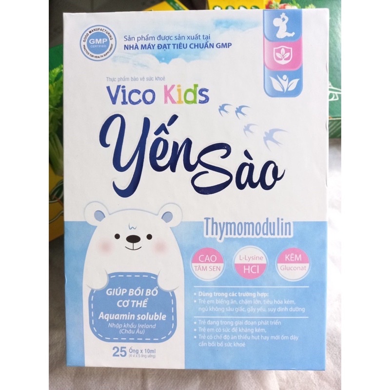Yến Sào thymomodulin (giúp bồi bổ cơ thể bé)