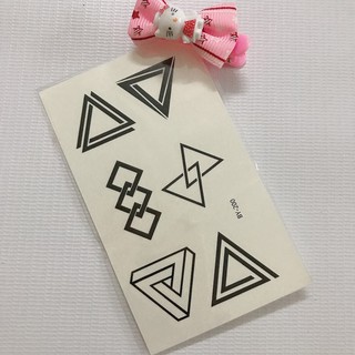 Hình xăm dán cao cấp tattoo tam giác bí ẩn 10x6cm