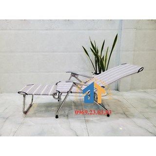 [Mã LIFEBKA5 giảm 10% tối đa 1 Triệu đơn 500k] Ghế bố xếp khung sắt mặt lưới - GX07