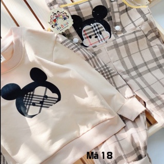 Set yếm bộ áo yếm cho bé Set yếm caro cá tính sành điệu cho bé