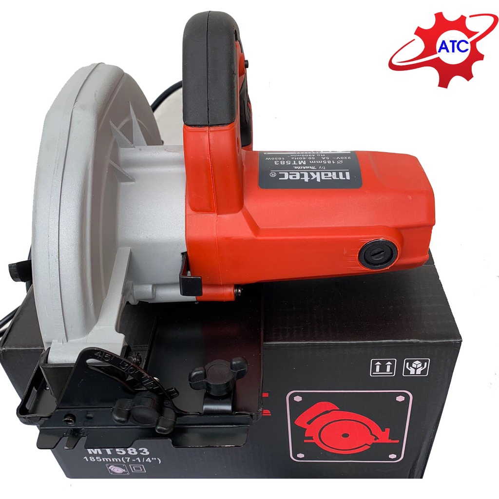 Máy cưa gỗ cầm tay Maktec tặng lưỡi cưa 180mm- Cưa đẩy chuyên dụng cho thợ mộc, thợ gỗ