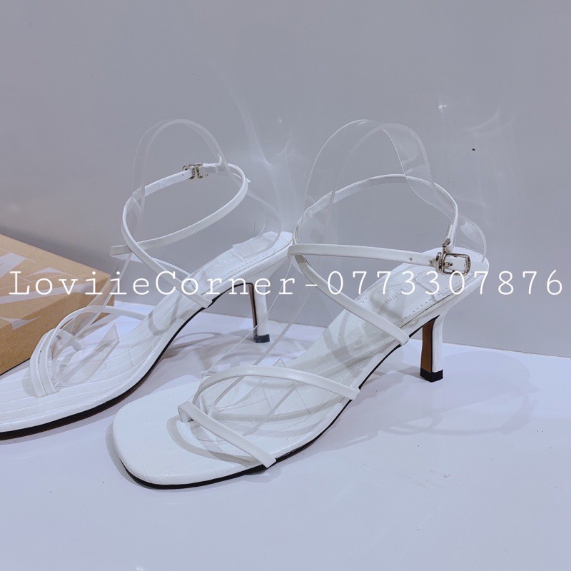 SANDAL NỮ CAO GÓT LOVIIECORNER - GIÀY CAO GÓT 7 PHÂN - SANDAL GÓT NHỌN XỎ NGÓN 9 PHÂN DÂY MẢNH G210408 G210318