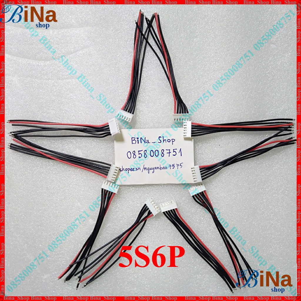 Cáp sạc cân bằng pin 1S 2S 3S 4S 5S 6S Cáp JST 22AWG