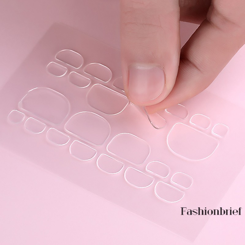 Bộ 24 miếng dán móng chân trong giả