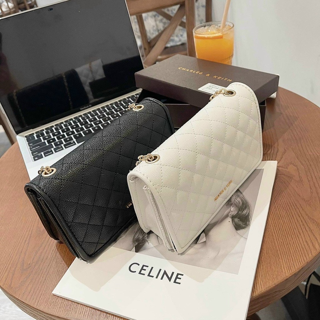 Túi xách đeo chéo nữ đẹp trần chỉ kiểu dáng vintage đi chơi thời trang HH 330