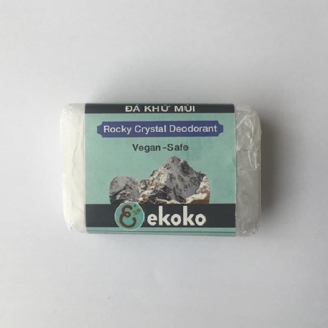 Đá khoáng khử mùi Ekoko làm từ phèn chua (lăn nách hiệu quả 18h, không hương liệu)