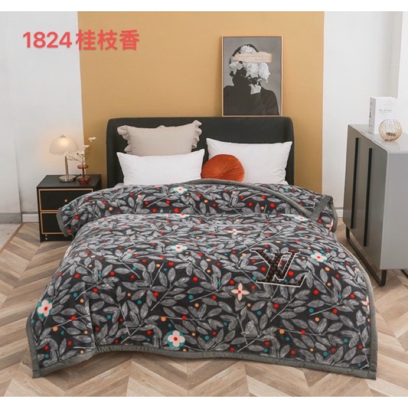 Chăn mền Bông tuyết nhung dày 2 lớp 3 kg, kt 200 * 220cm