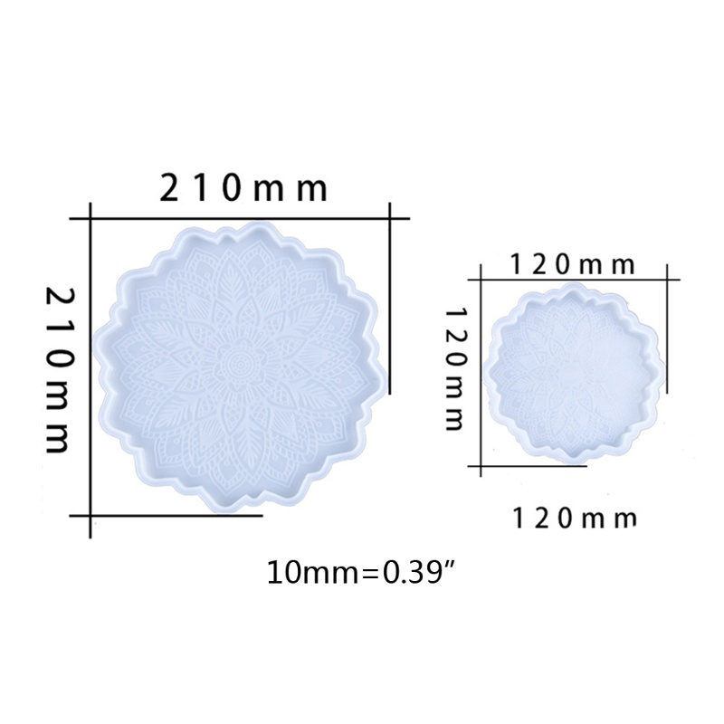 Bộ 5 Khuôn Silicone Làm Trang Sức Bằng Nhựa Epoxy