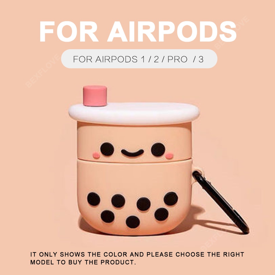 Vỏ bảo vệ hộp sạc tai nghe Airpods 3 Pro bằng silicon hình chú chó 3D dễ thương