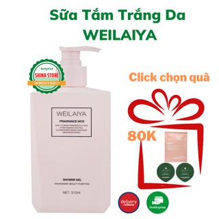 Sữa Tắm Dưỡng Ẩm Trắng Da Weilaiya, Tắm Dưỡng Da Trắng Da Toàn Thân Với Hương Thơm Diu Nhẹ Giúp Da Mịn Màng Trắng Sáng