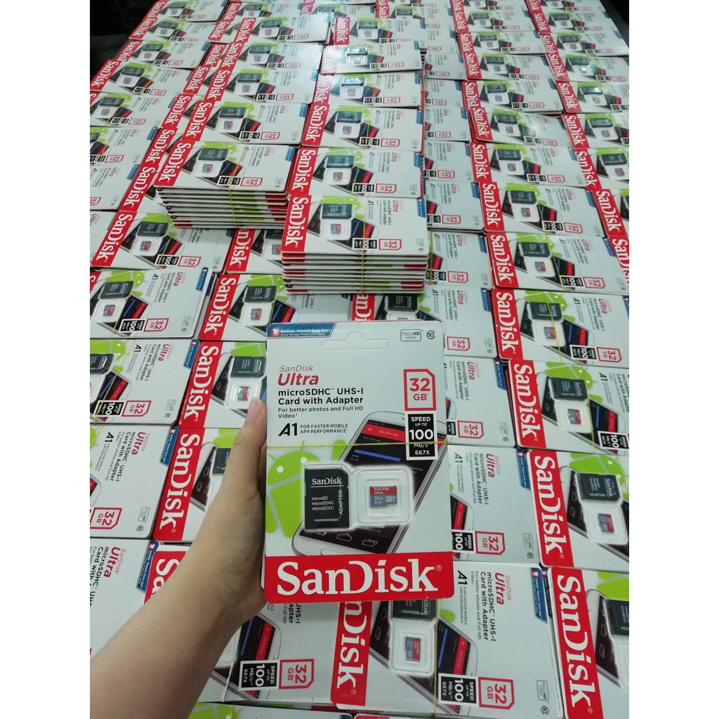 Thẻ nhớ MicroSDHC 32GB SanDisk Ultra Class Speed up to 667X 100MB/s