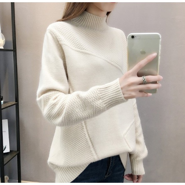 Áo len cao cổ dáng dài chấm tròn mới nhất 2020 | BigBuy360 - bigbuy360.vn