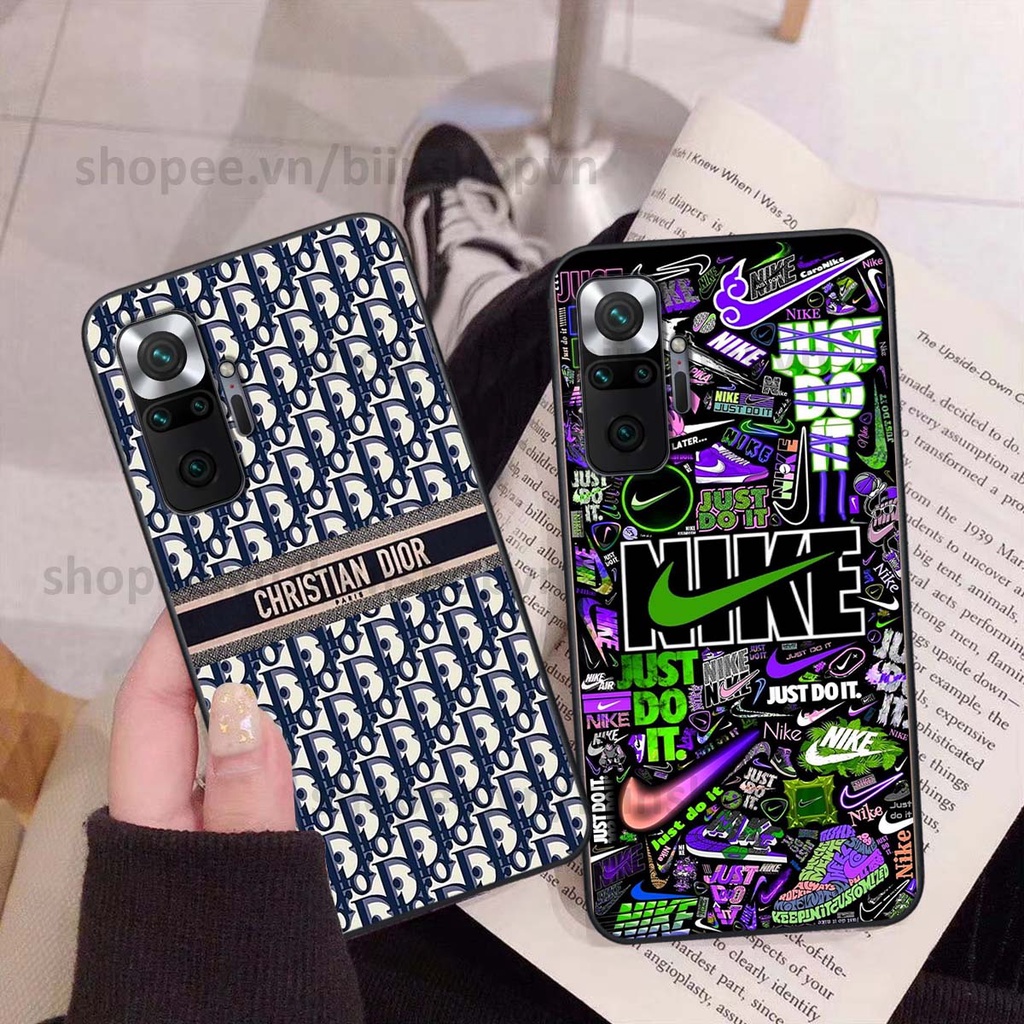 Ốp Xiaomi Redmi Note 10 / Note 10 Pro in hình thương hiệu nhiều màu sắc thể thao cá tính thời trang
