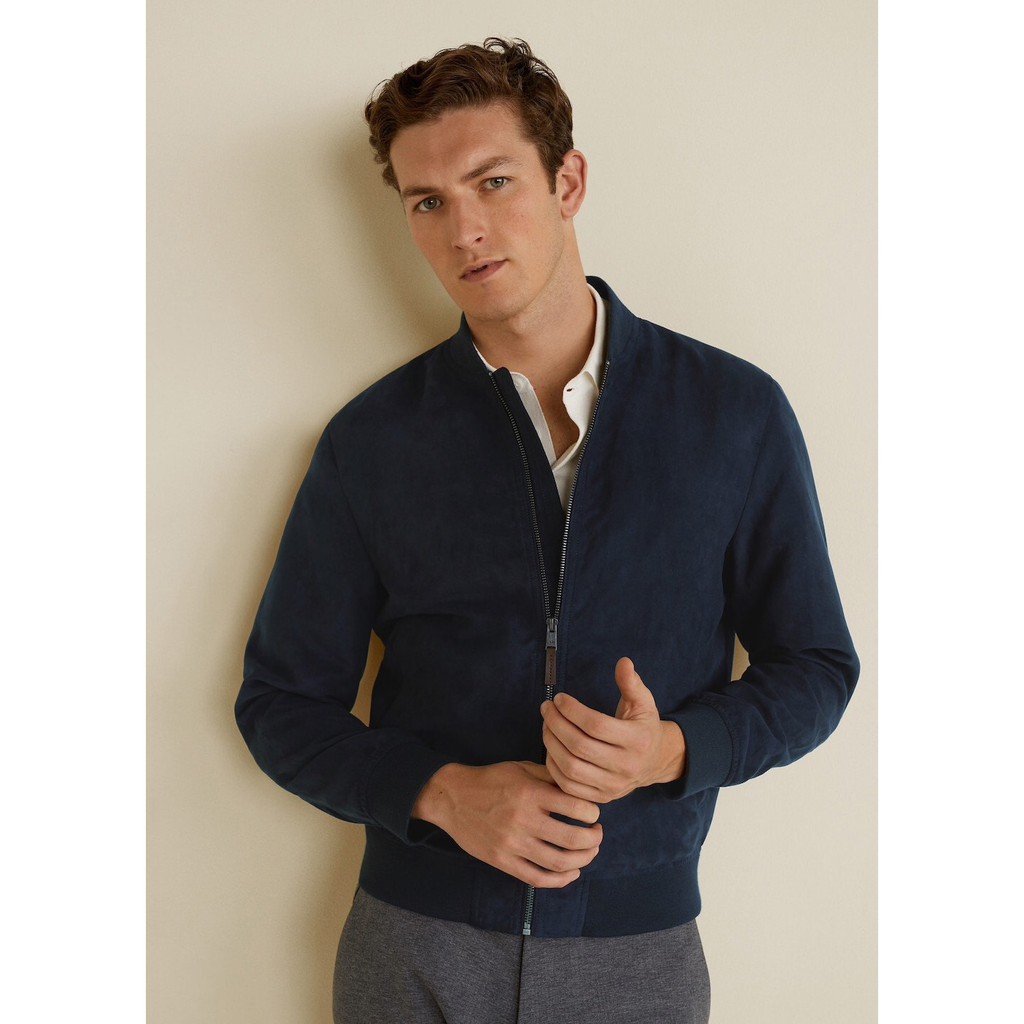 Áo khoác nam Bomber da lộn VNXK | BigBuy360 - bigbuy360.vn