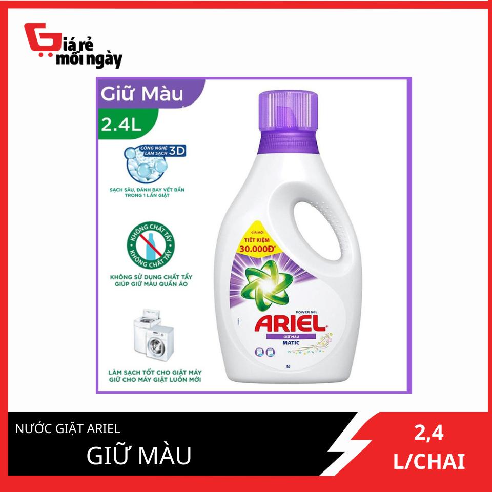 Nước giặt Ariel Giữ màu chai 2.4kg