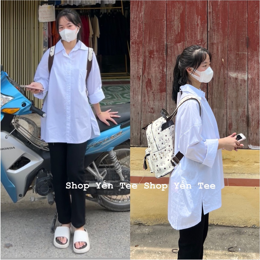 (Nhiều mẫu ) Áo sơmi trắng đi học chất đẹp