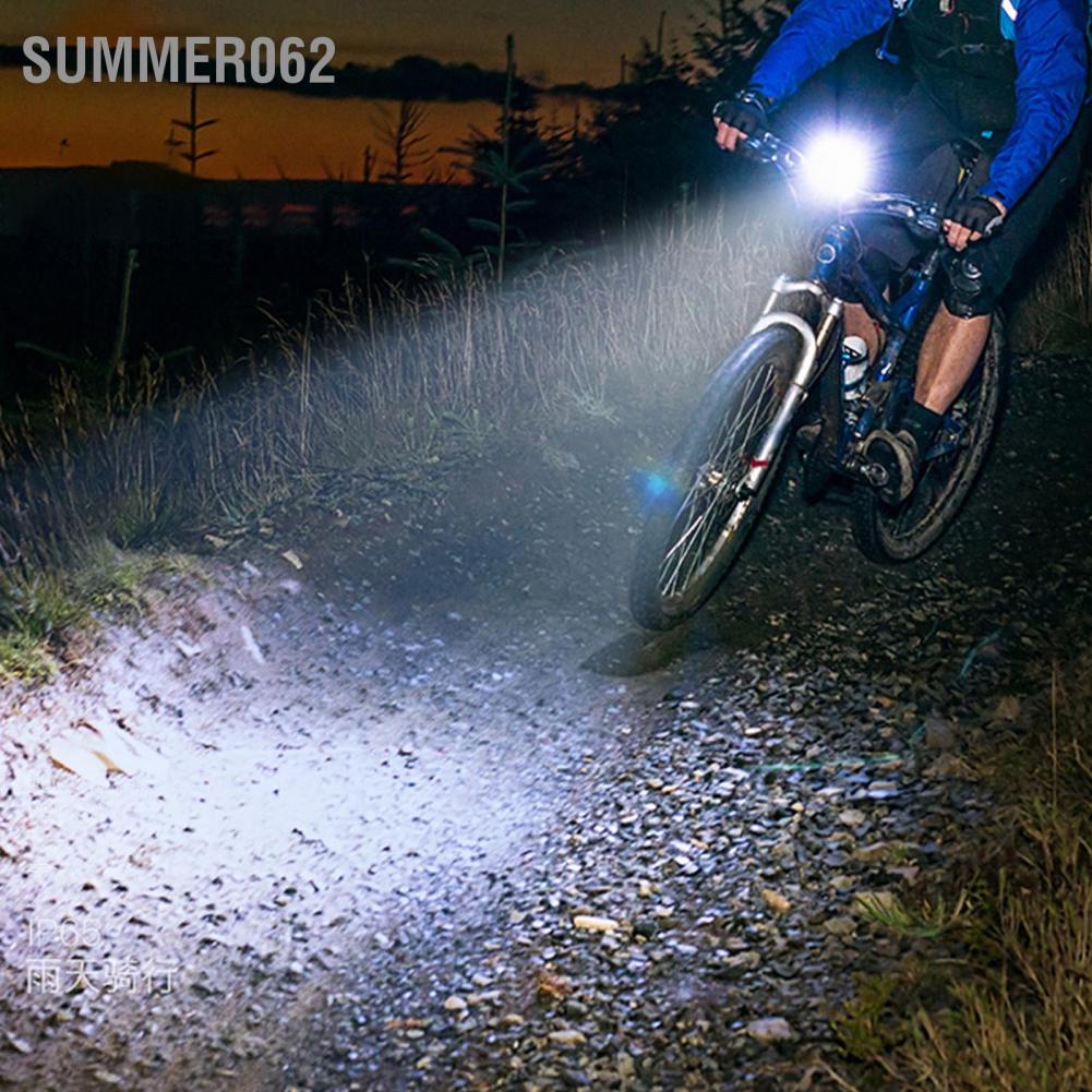 Summer062 Bicycle Front Lights Aluminum Alloy Helmet Light Night Riding Warning Safety LED Headlight