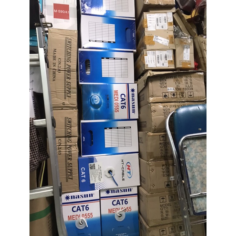 Thùng/ Cuộn dây cáp mạng Cat6 NASUN MEDI 0555- Cuộn đủ 305m- Hàng chính hãng