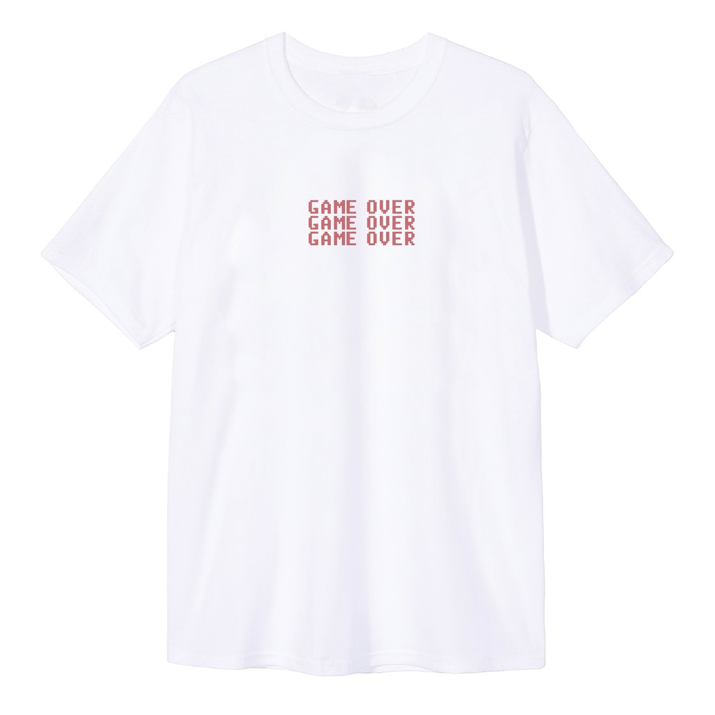 Áo thun tay lỡ WEARIT form rộng unisex GAME OVER