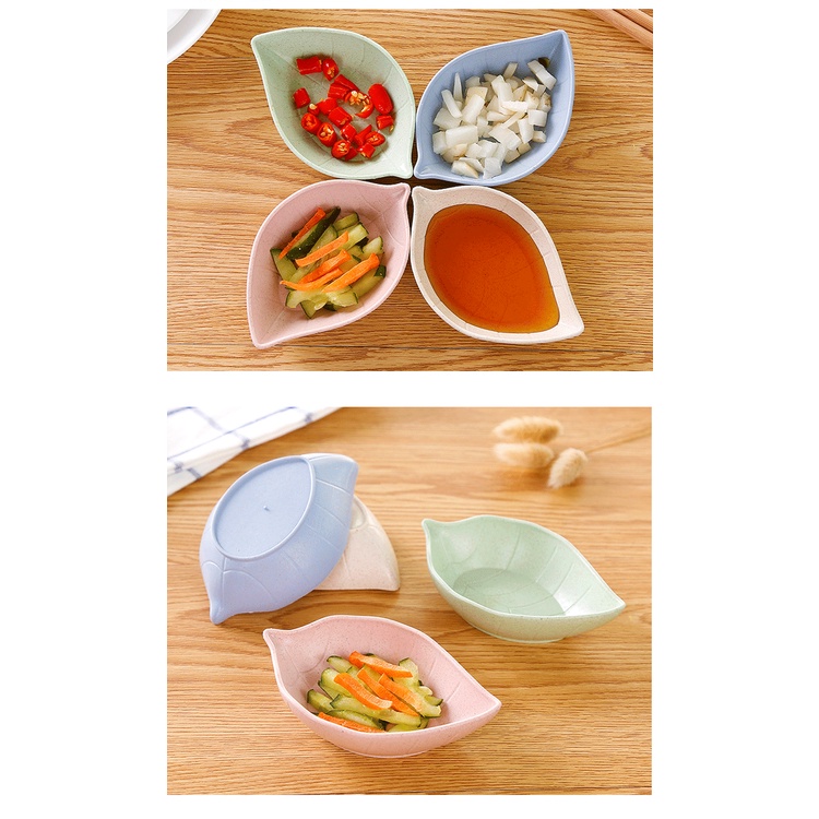 Dĩa Đựng Nước Chấm Hình Chiếc Lá Đa Năng Tiện Dụng Cho Nhà Bếp