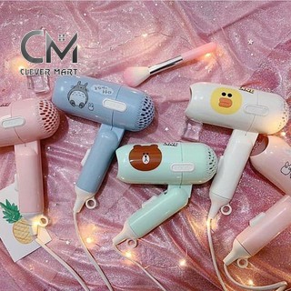 Máy sấy tóc mini hình thú 2 mức độ sấy và 1 mức tắt
