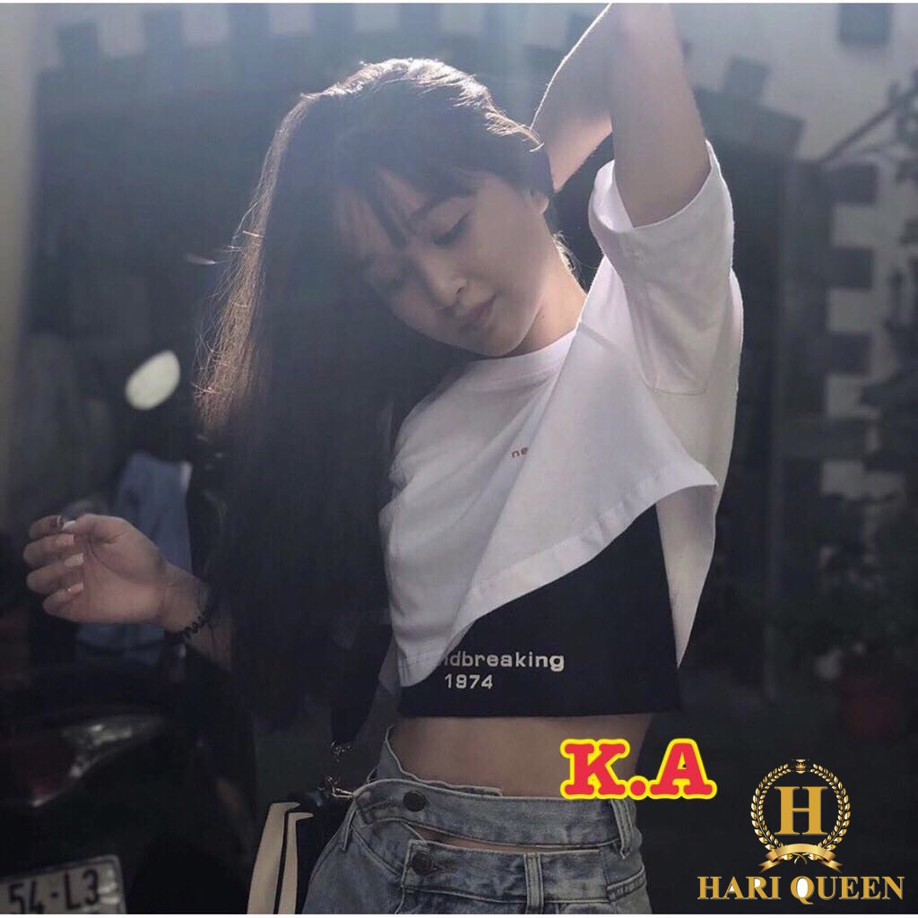 Sét 2 món croptop hình thêu KAN0320