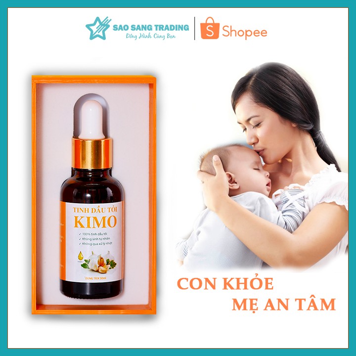 Tăng đề kháng cho bé - Tinh dầu tỏi Kinh Môn cao cấp nguyên chất 30ml