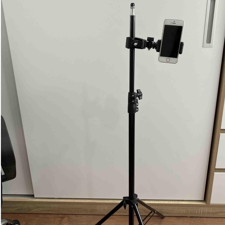 Cây Livestream Nhiều Máy Điện Thoại hỗ trợ Live sản phẩm , quay tiktok chân gậy cao 2,1 mét chắc chắn - Fantek