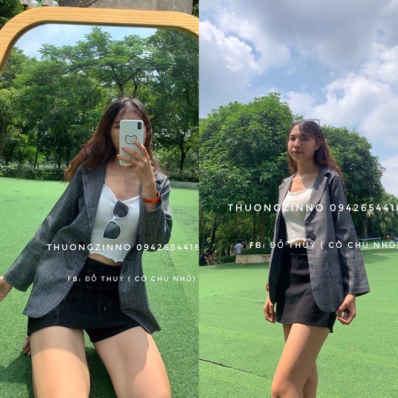 [Ảnh thật/Video] Áo blazer mới một lơp dáng rộng Hàn Quốc Áo khoác ulzzang | BigBuy360 - bigbuy360.vn