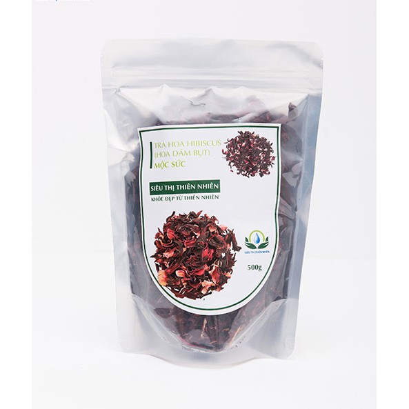 Trà hoa Hibiscus sấy khô gói 100gr giúp hạ đường huyết, tốt cho hệ tiêu hóa. SP từ Siêu thị thiên nhiên