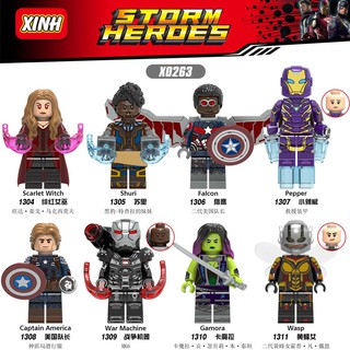 THANH LÝ CẢ BỢ Non-Lego Avengers Bộ Wanda Falcon Captain America | Non-Lego Thanh Lý