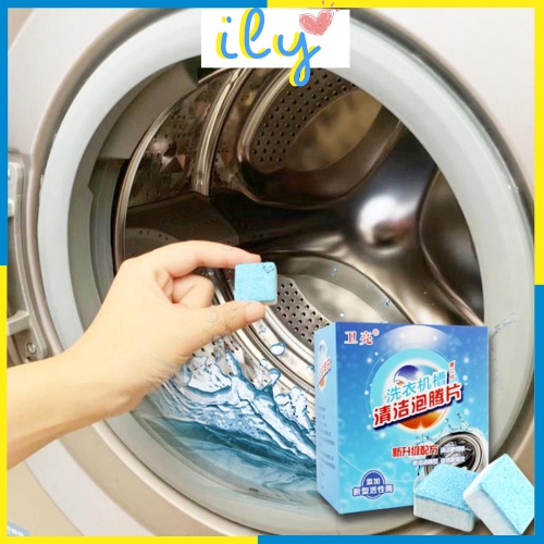 Viên Tẩy Vệ Sinh Lồng Máy Giặt Diệt khuẩn và Tẩy chất cặn Lồng máy giặt hiệu quả ILY