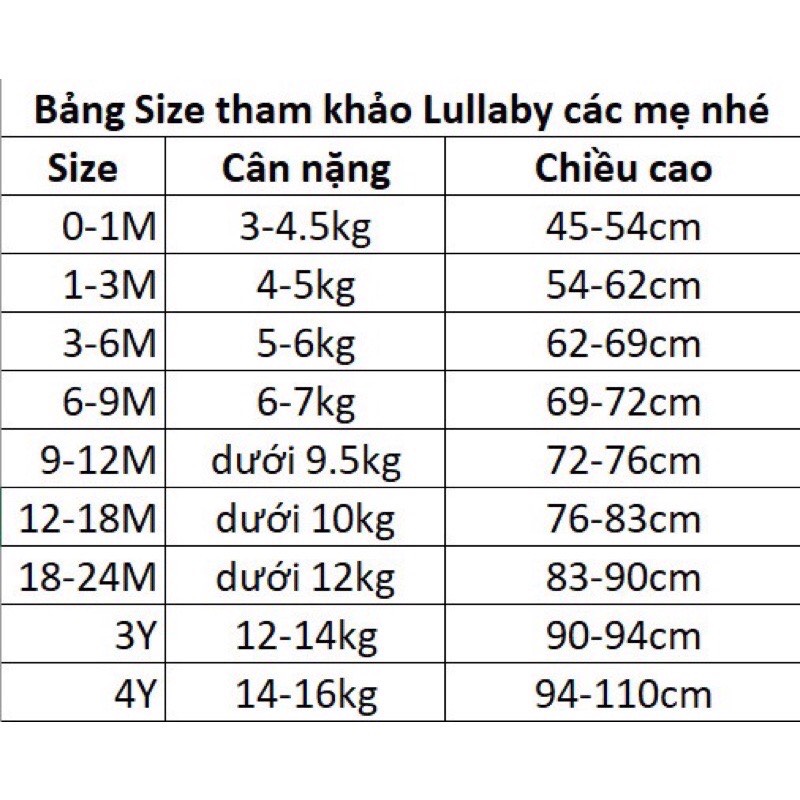 Bộ dài tay Lullaby cotton dày cho bé gái quần áo thu đông cho bé
