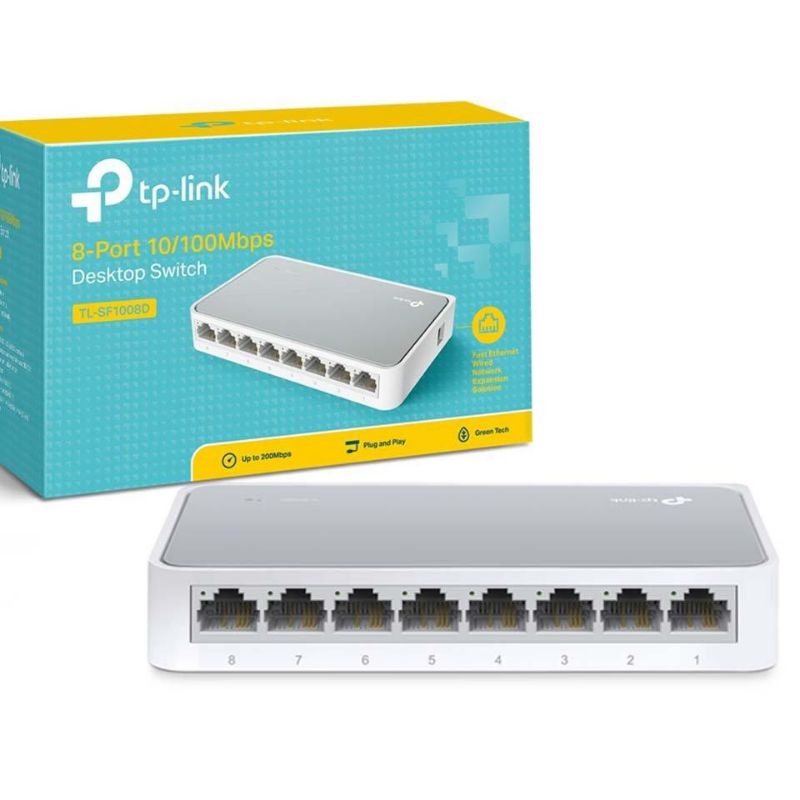 Switch chia mạng Tp-Link 8 Port + 2 Uplink 10/100Mbps