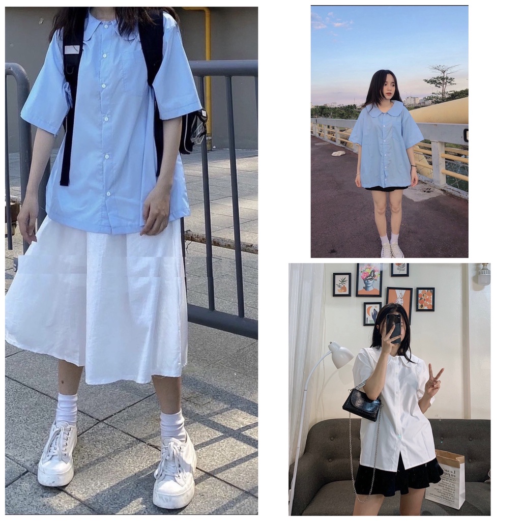 🌸 Thun kiểu form rộng tay lỡ trẻ trung học sinh công sở cá tính hàn quốc ulzzang 🌸