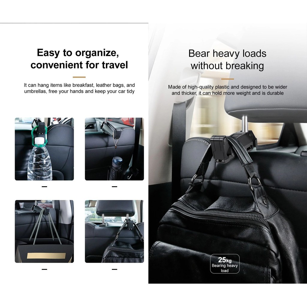 Giá đỡ điện thoại gắn lưng ghế Baseus back seat Hook Phone Holder