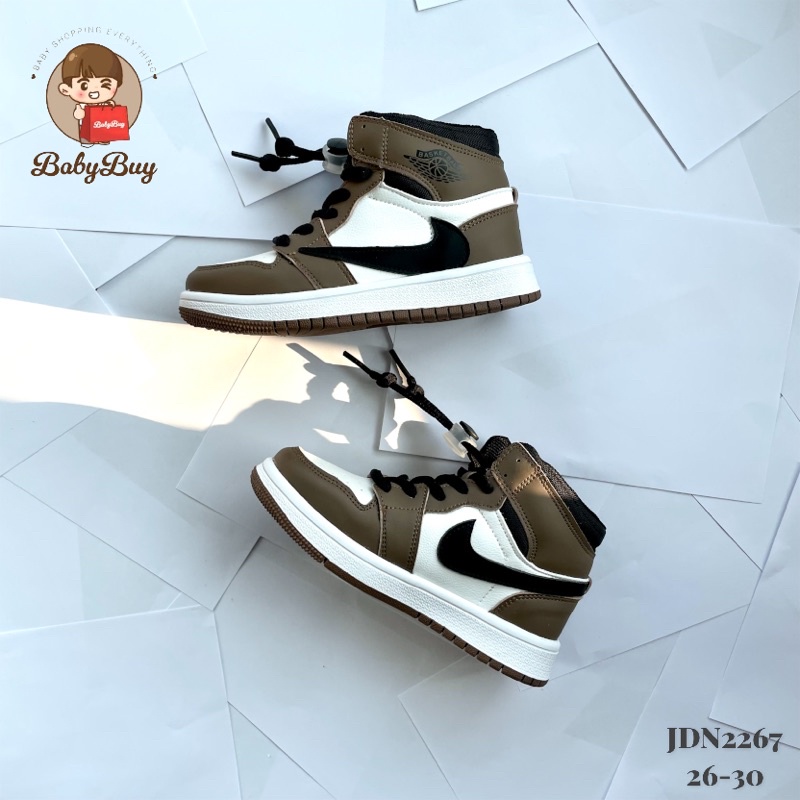 GIÀY BÉ TRAI , GIÀY SNEAKER CHO BÉ ,GIÀY TRẺ EM JD NÂU NGƯỢC