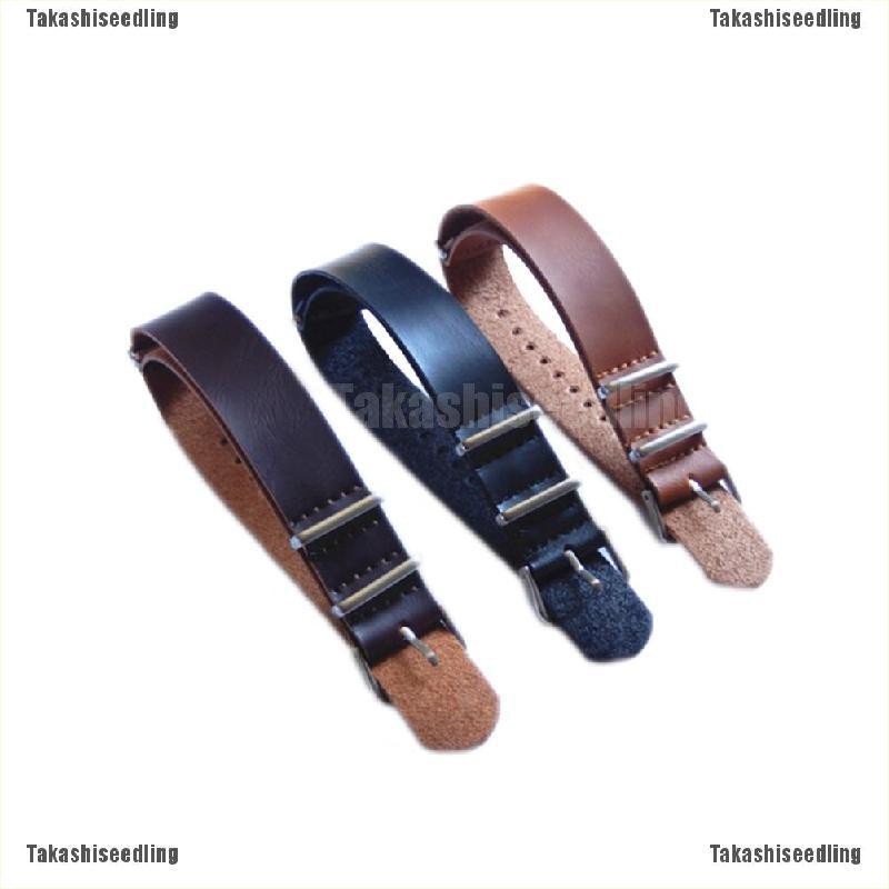 seedling 1*Genuine Leather Military Watch Strap Band NATO G10 MoD Design
